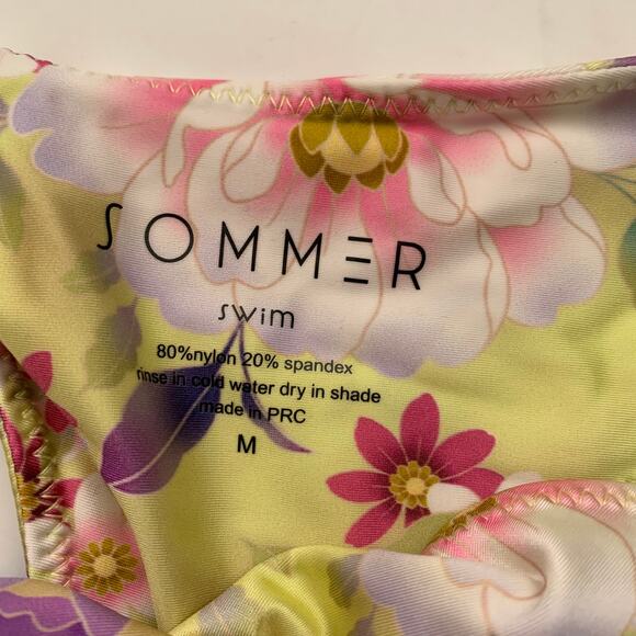 Sommer Swim VITORIA Flor du Sol Brazilian Bikini Bottoms Yellow Womens New Med - Picture 6 of 9